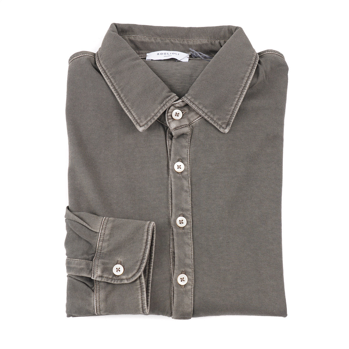 Boglioli Knit Jersey Cotton Polo Shirt - Top Shelf Apparel