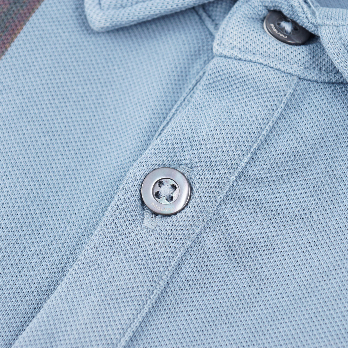 Boglioli Striped Pique Cotton Polo Shirt - Top Shelf Apparel
