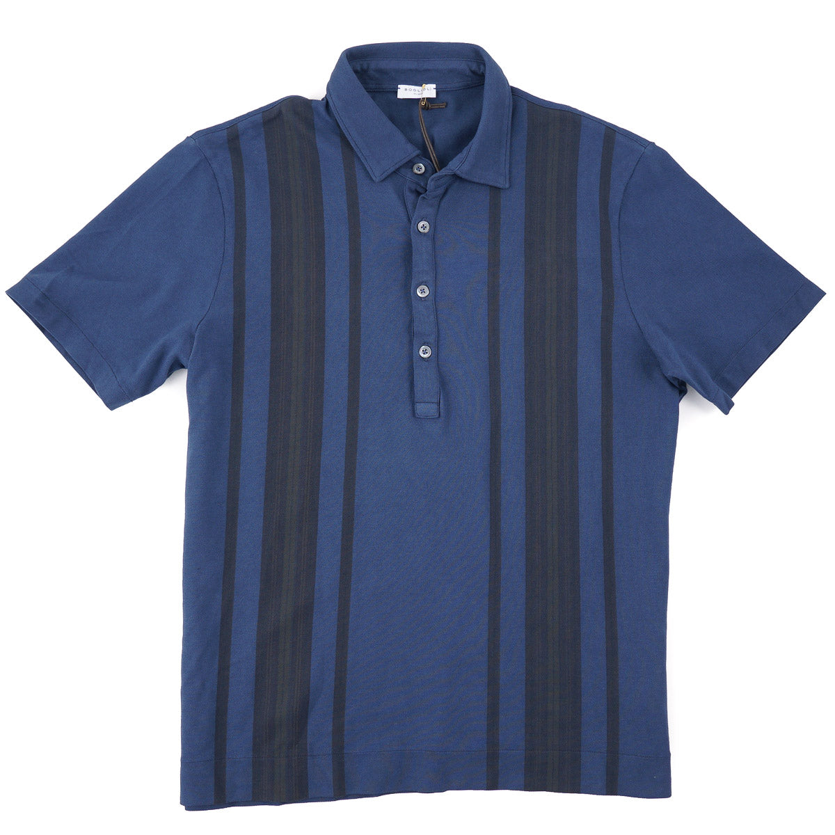 Boglioli Striped Pique Cotton Polo Shirt - Top Shelf Apparel