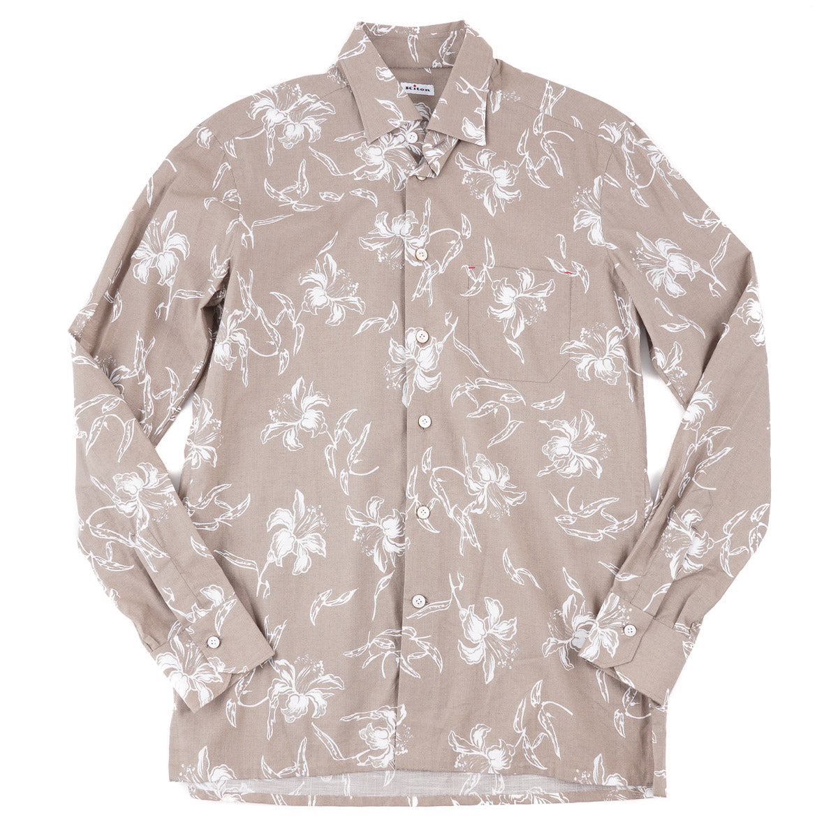 Kiton Floral Printed Cotton Shirt - Top Shelf Apparel