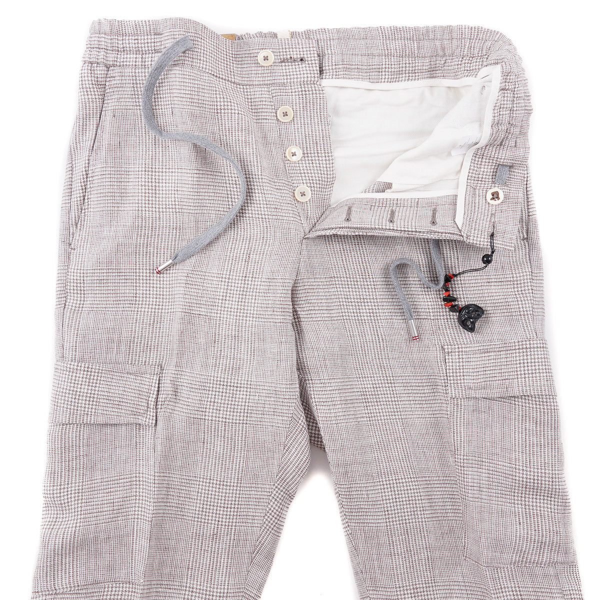 Marco Pescarolo Linen Pants with Cargo Pockets - Top Shelf Apparel