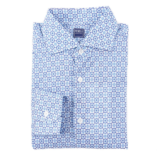 Fedeli Lightweight Printed Cotton Shirt - Top Shelf Apparel