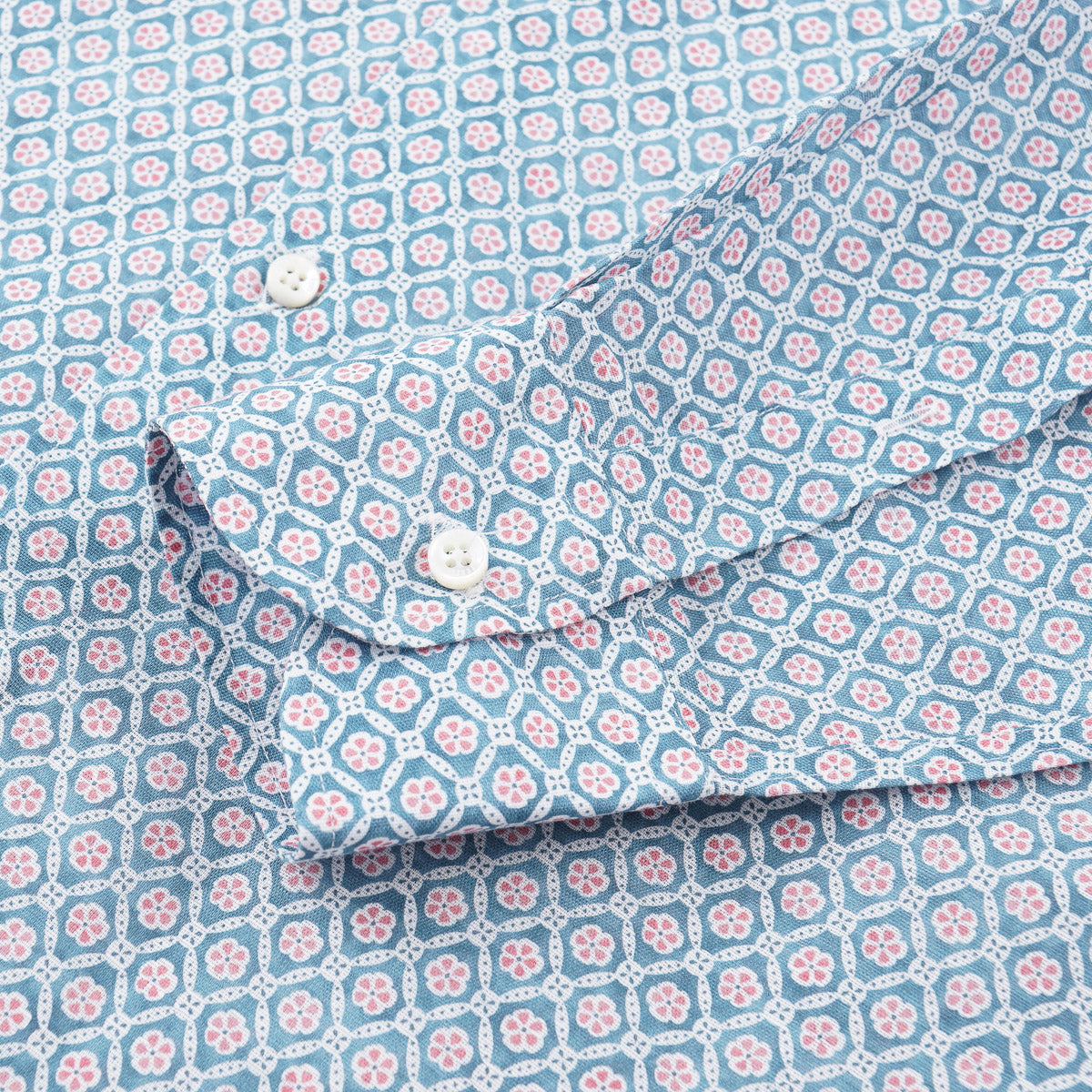 Fedeli Patterned Linen-Cotton Shirt - Top Shelf Apparel