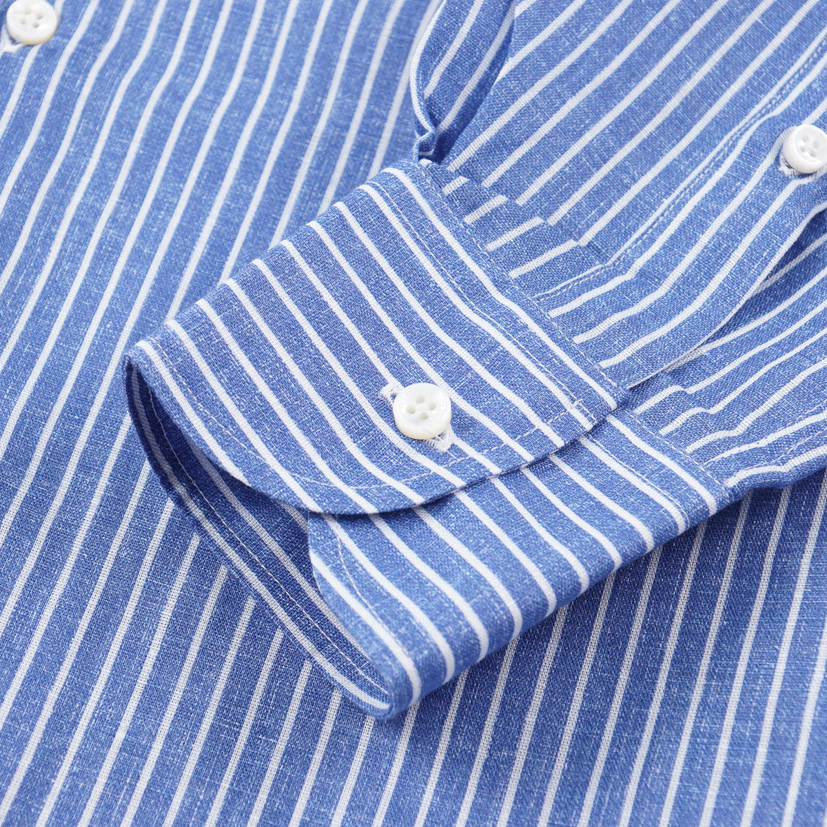 Fedeli Striped Linen-Cotton Shirt - Top Shelf Apparel