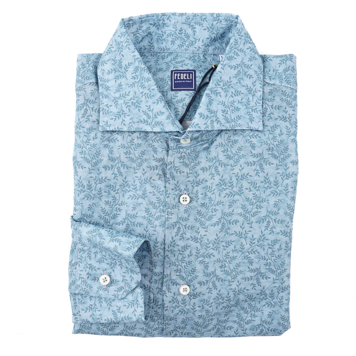 Fedeli Floral Linen-Cotton Shirt - Top Shelf Apparel