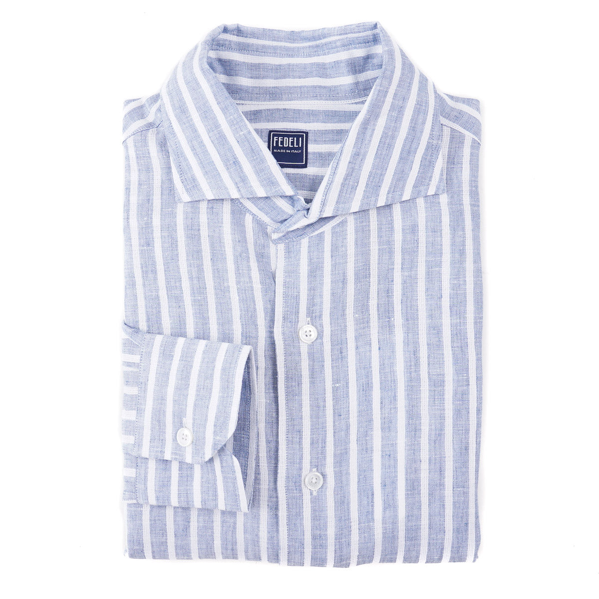 Fedeli 'Roby' Slim-Fit Linen Shirt - Top Shelf Apparel