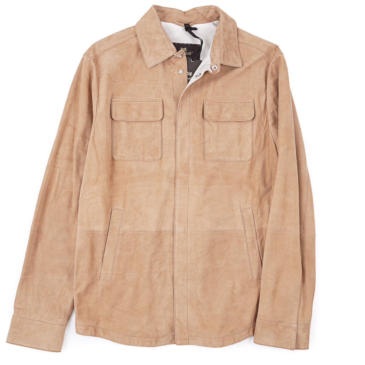 Enrico Mandelli Nappa Suede Overshirt Jacket