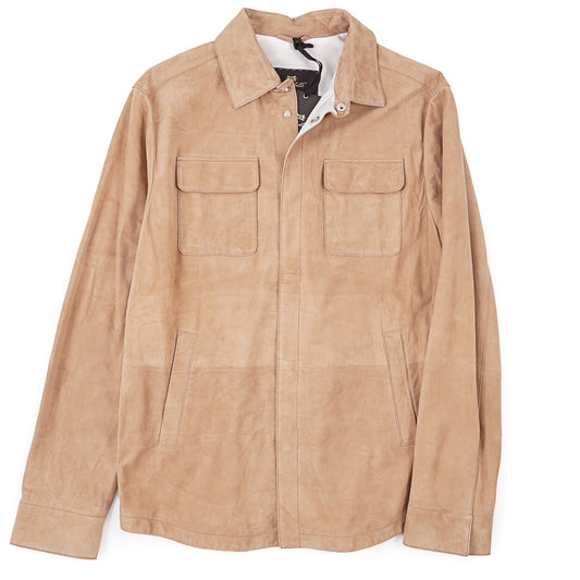 Enrico Mandelli Nappa Suede Overshirt Jacket