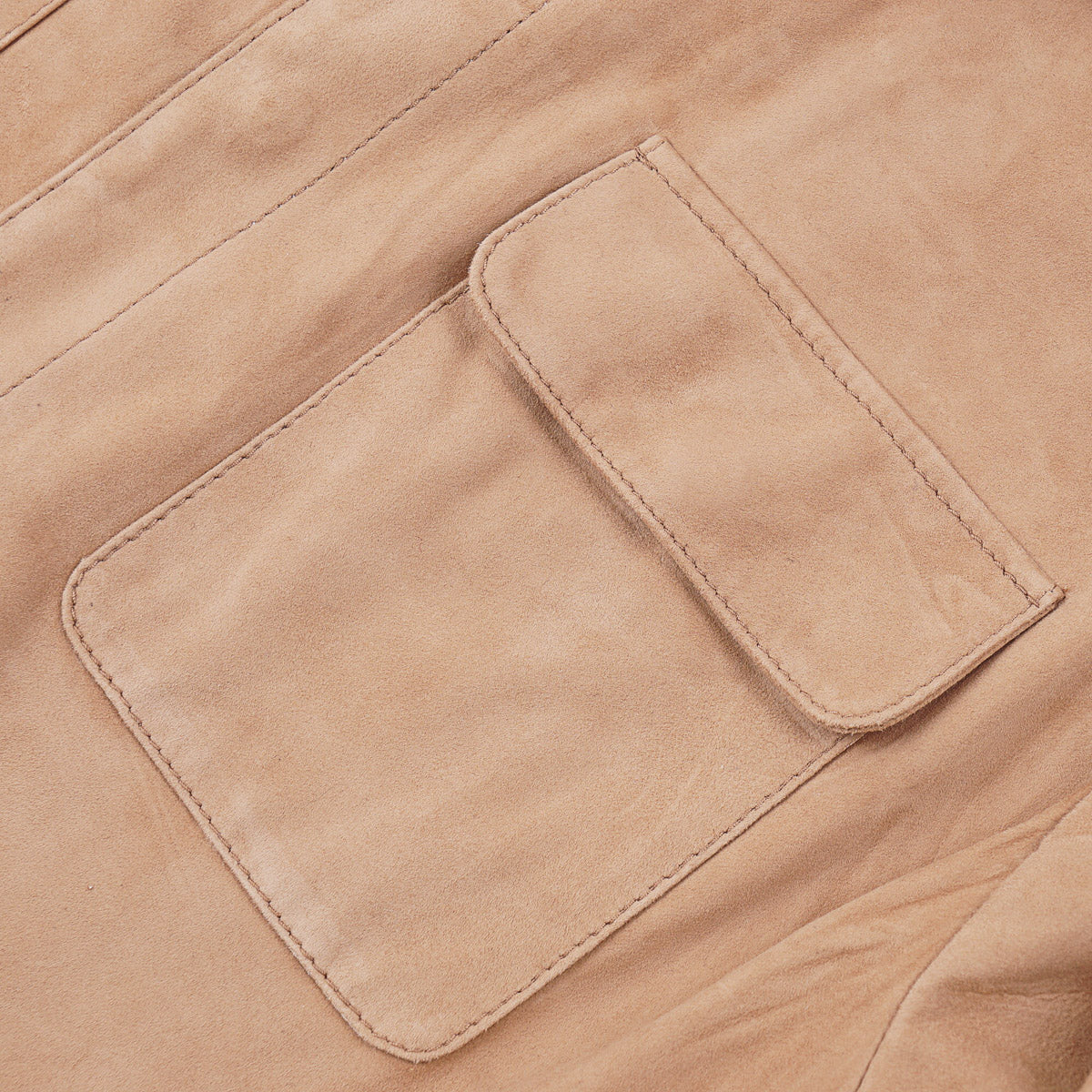 Enrico Mandelli Nappa Suede Overshirt Jacket