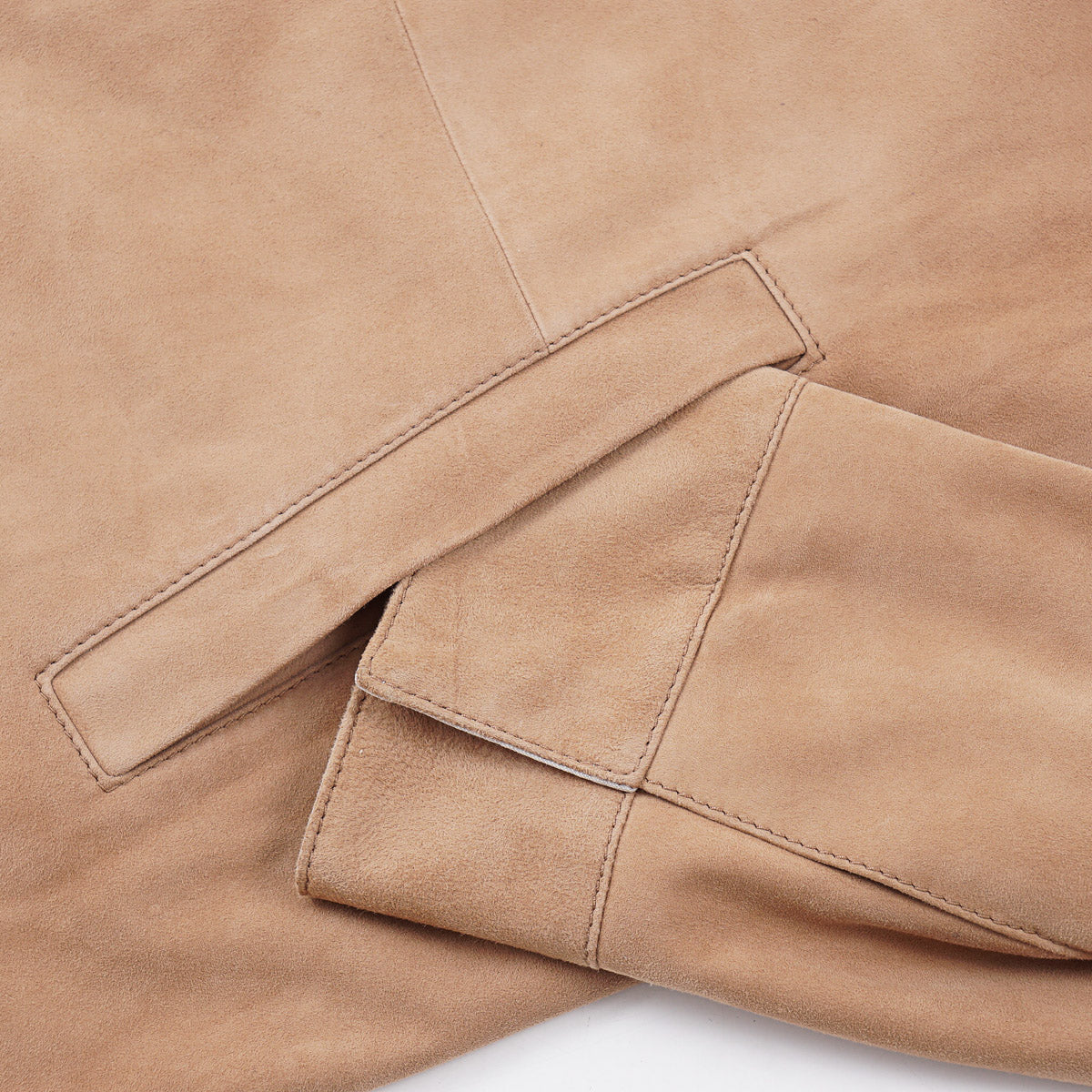Enrico Mandelli Nappa Suede Overshirt Jacket
