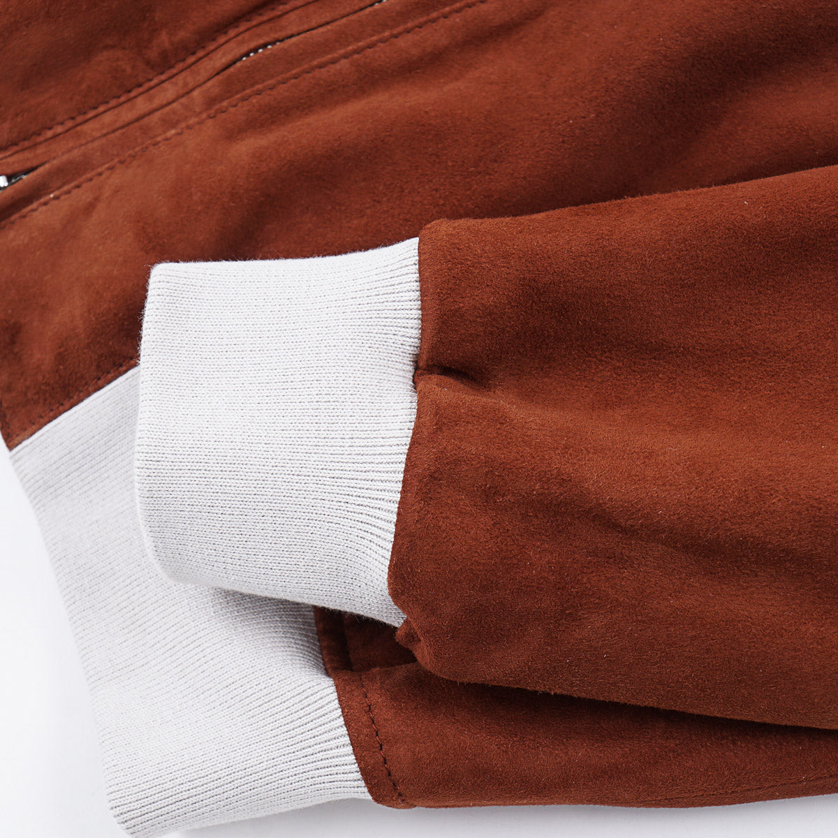 Enrico Mandelli Nappa Suede Jacket with Hood