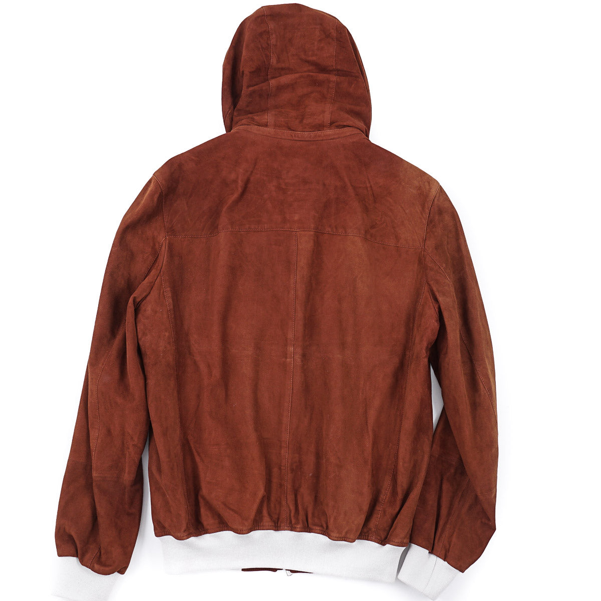 Enrico Mandelli Nappa Suede Jacket with Hood