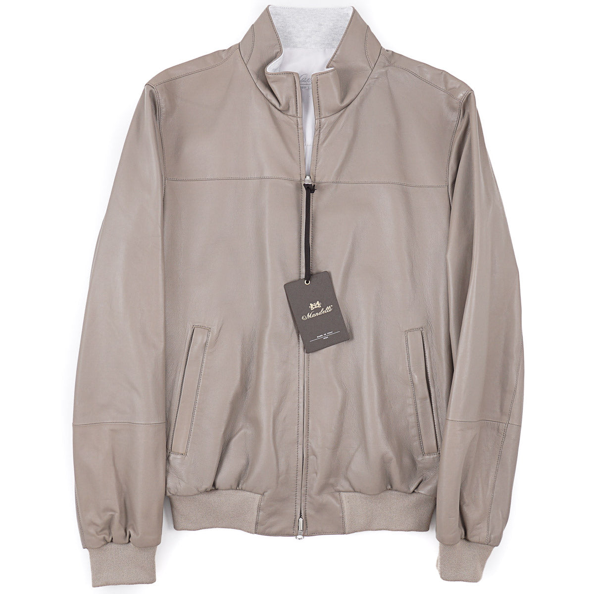 Enrico Mandelli Reversible Lamb Leather Jacket