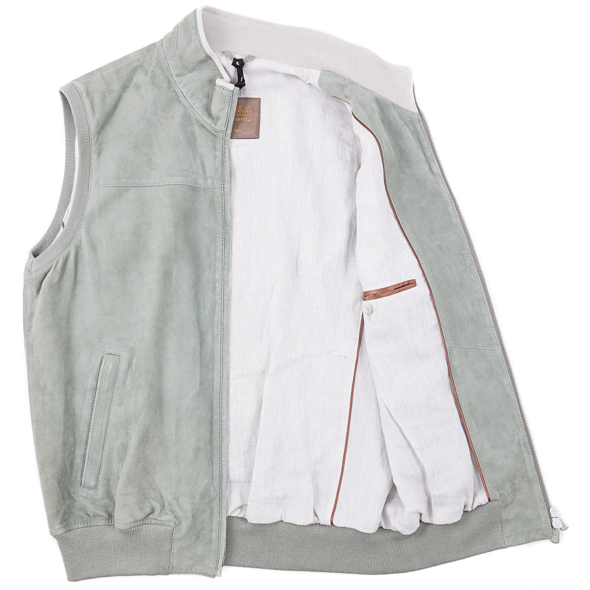 Enrico Mandelli Soft Nappa Suede Vest
