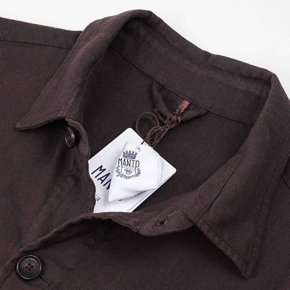 Manto Linen-Cotton Buttoned Jacket