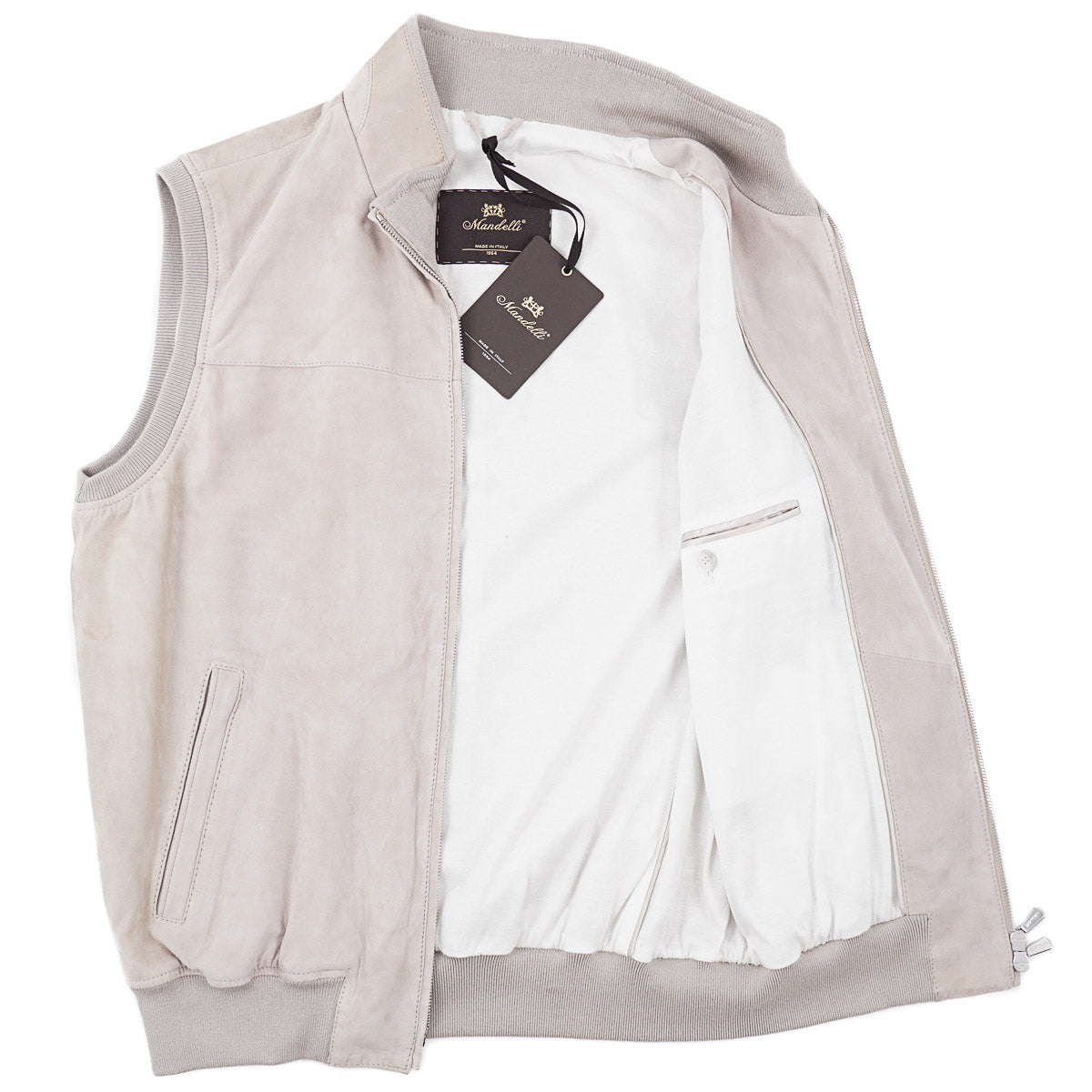 Enrico Mandelli Soft Nappa Suede Vest