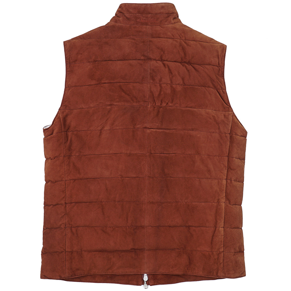Enrico Mandelli Quilted Lamb Suede Vest