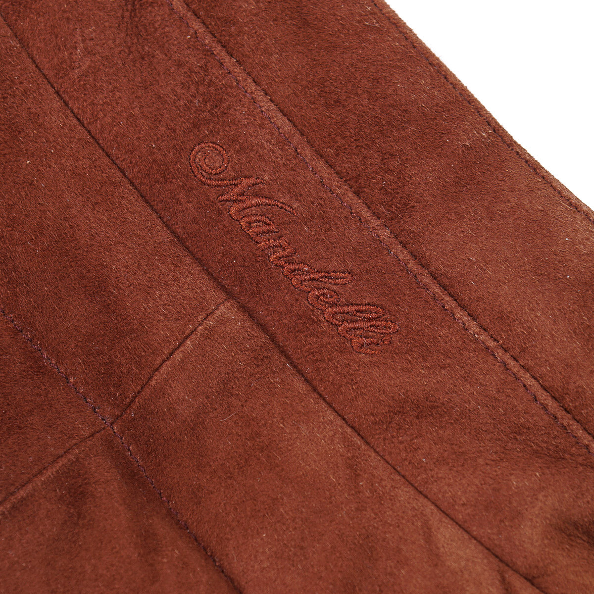 Enrico Mandelli Quilted Lamb Suede Vest