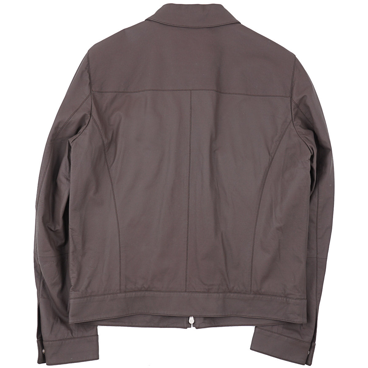 Enrico Mandelli Matte Lamb Leather Jacket