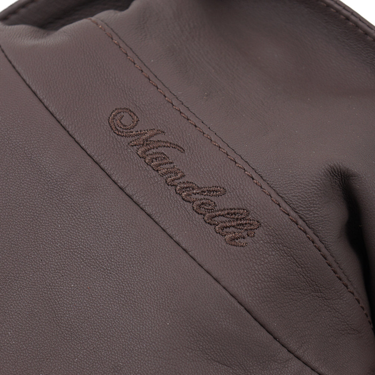 Enrico Mandelli Matte Lamb Leather Jacket