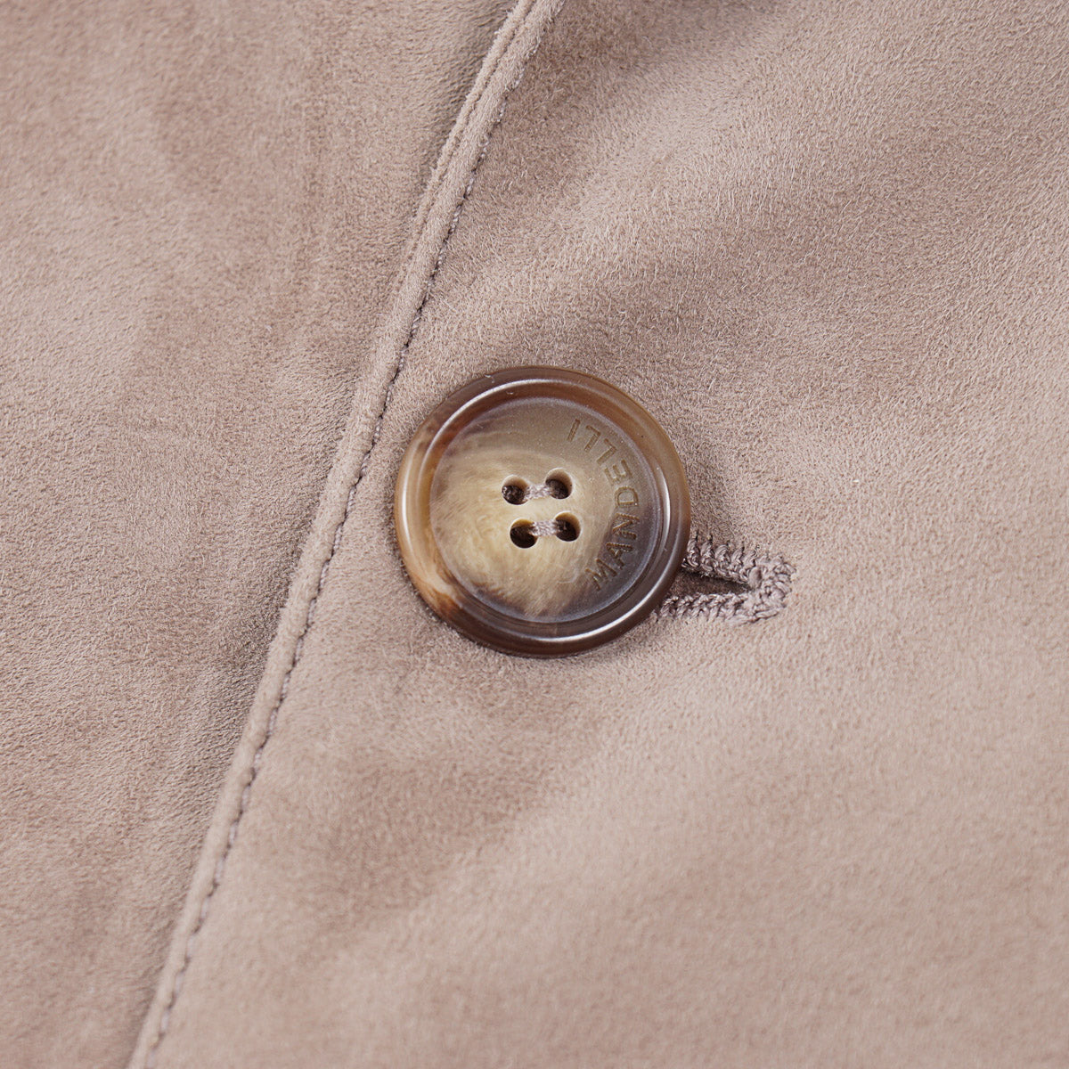 Enrico Mandelli Nappa Suede Bomber Jacket