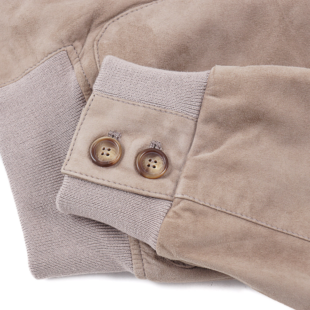 Enrico Mandelli Nappa Suede Bomber Jacket