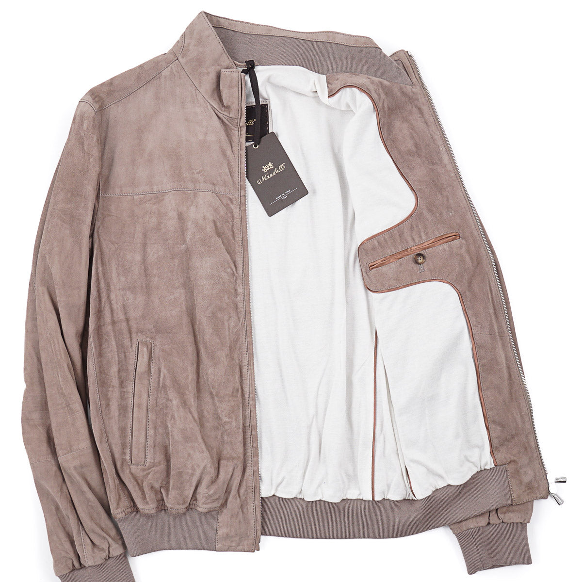 Enrico Mandelli Nappa Suede Blouson Jacket
