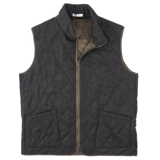 Boglioli Quilted Flannel Wool Vest