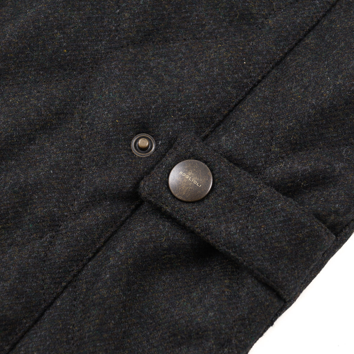 Boglioli Quilted Flannel Wool Vest