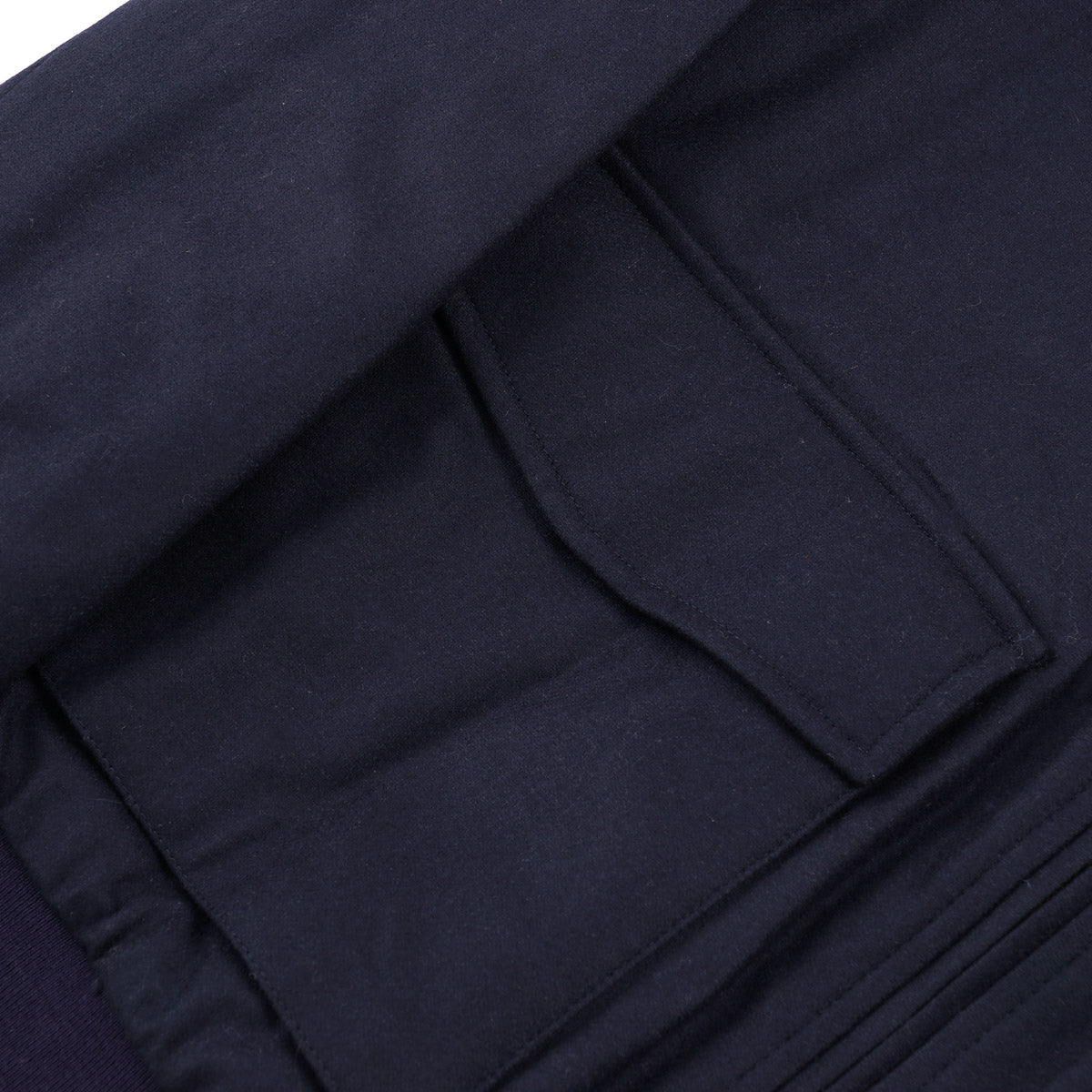 Boglioli Padded Flannel Wool Bomber Jacket