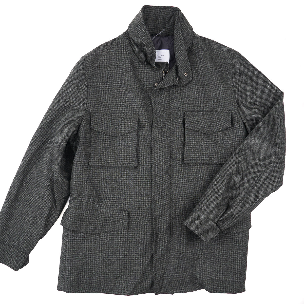 Boglioli Padded Insulated Wool Field Jacket