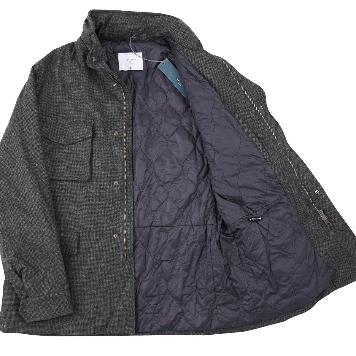Boglioli Padded Insulated Wool Field Jacket