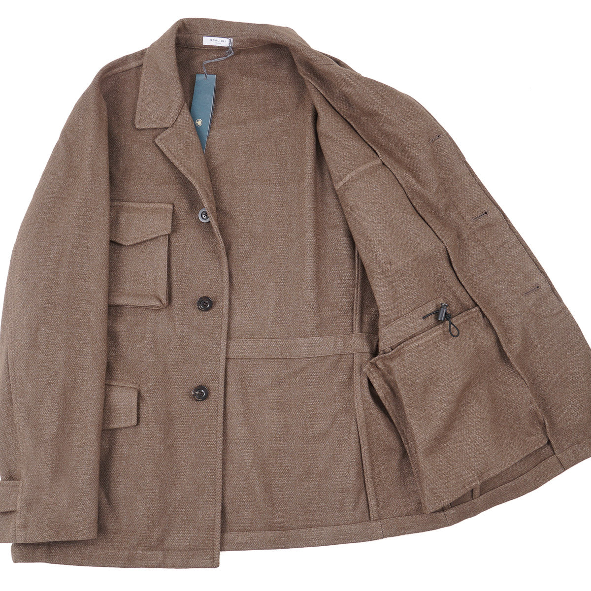 Boglioli Soft-Woven Wool Field Jacket