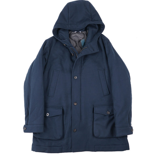 Boglioli Padded Wool-Cashmere Hooded Parka