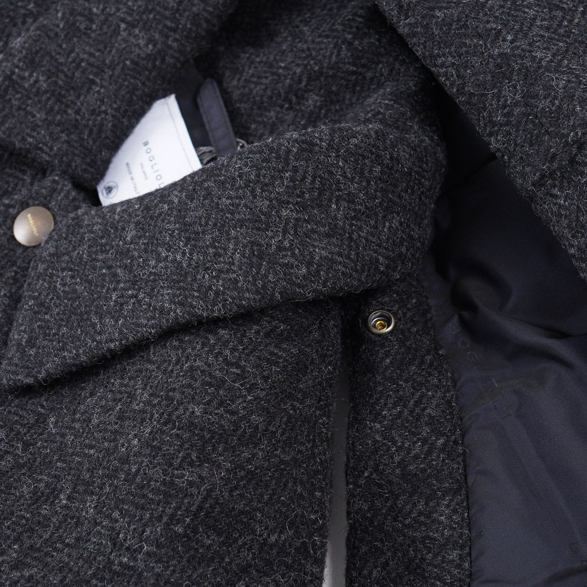 Boglioli Hooded Insulated Wool Field Jacket