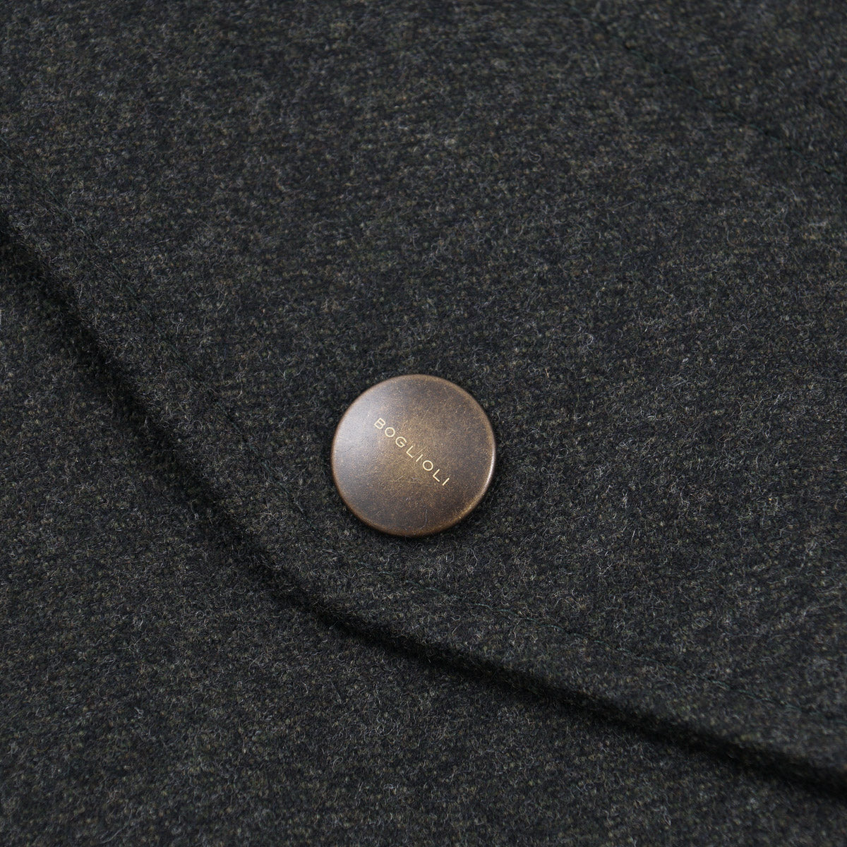 Boglioli Flannel Wool Hooded Down Jacket