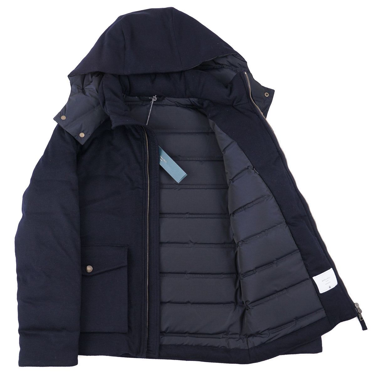 Boglioli Cashmere Hooded Down Jacket