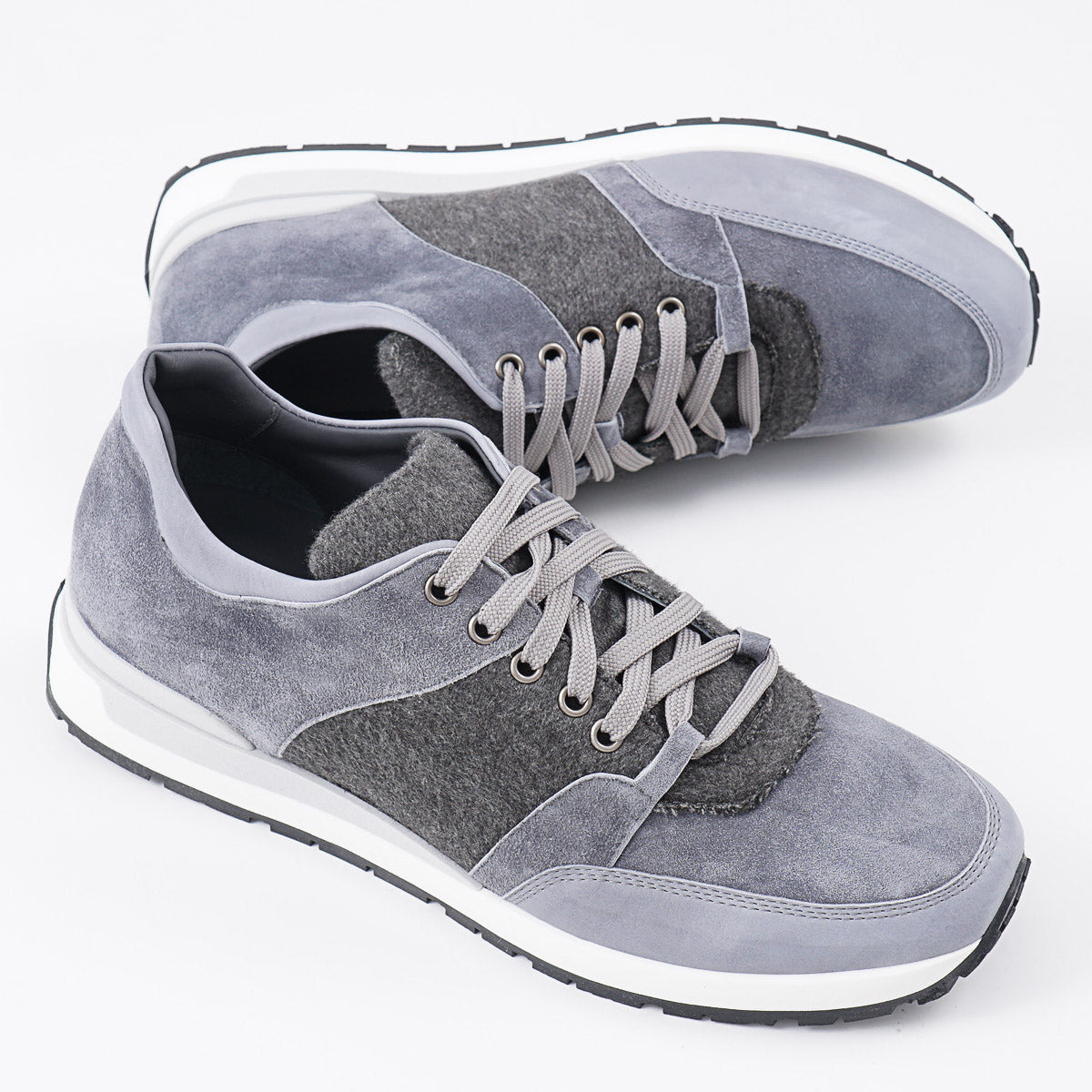 Brett Johnson Calf and Cashmere Sneakers