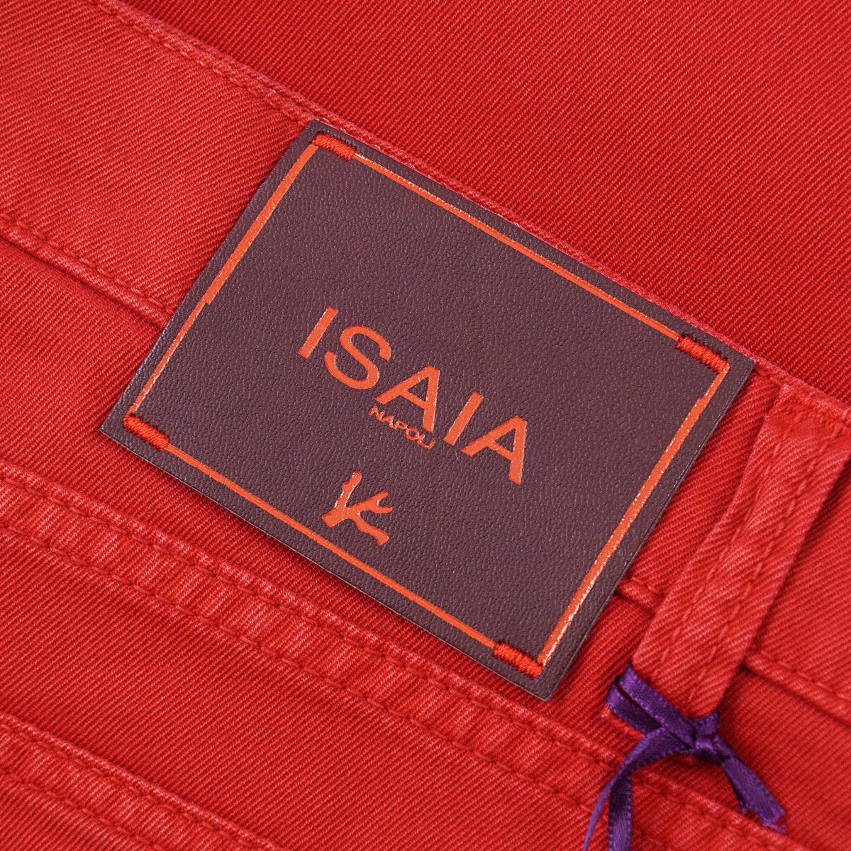 Isaia Slim Straight Twill Denim Jeans