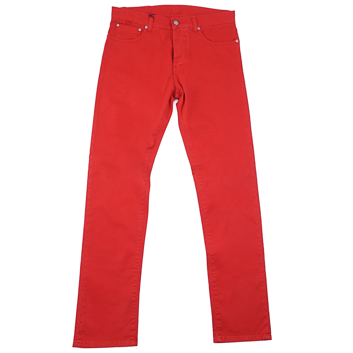 Isaia Slim Straight Twill Denim Jeans