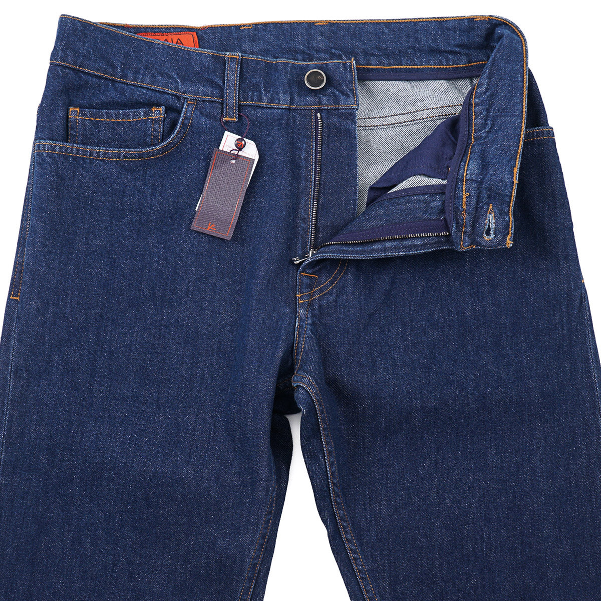 Isaia 'Chiaja' Tapered-Fit Denim Jeans