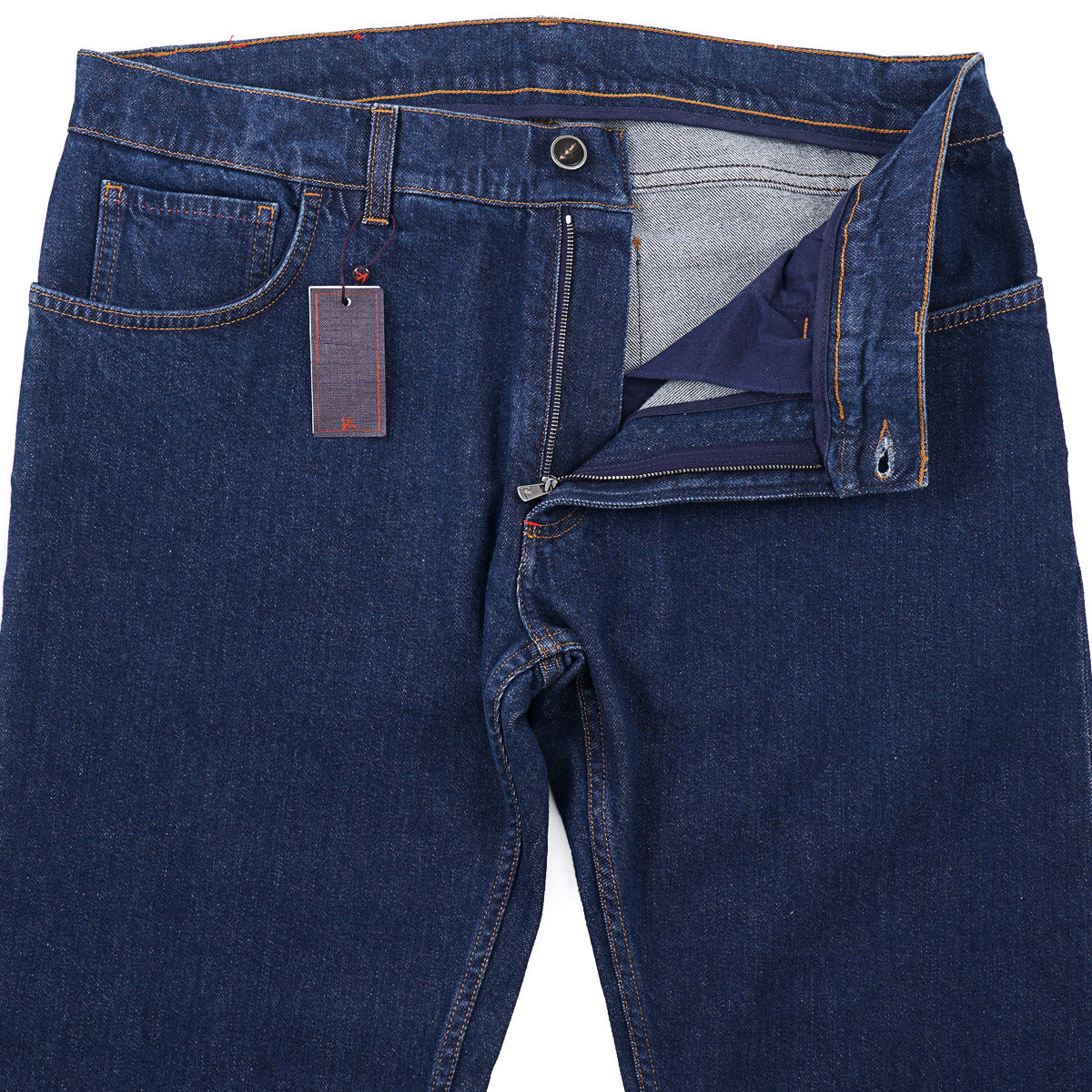 Isaia 'Forcella' Straight-Fit Denim Jeans
