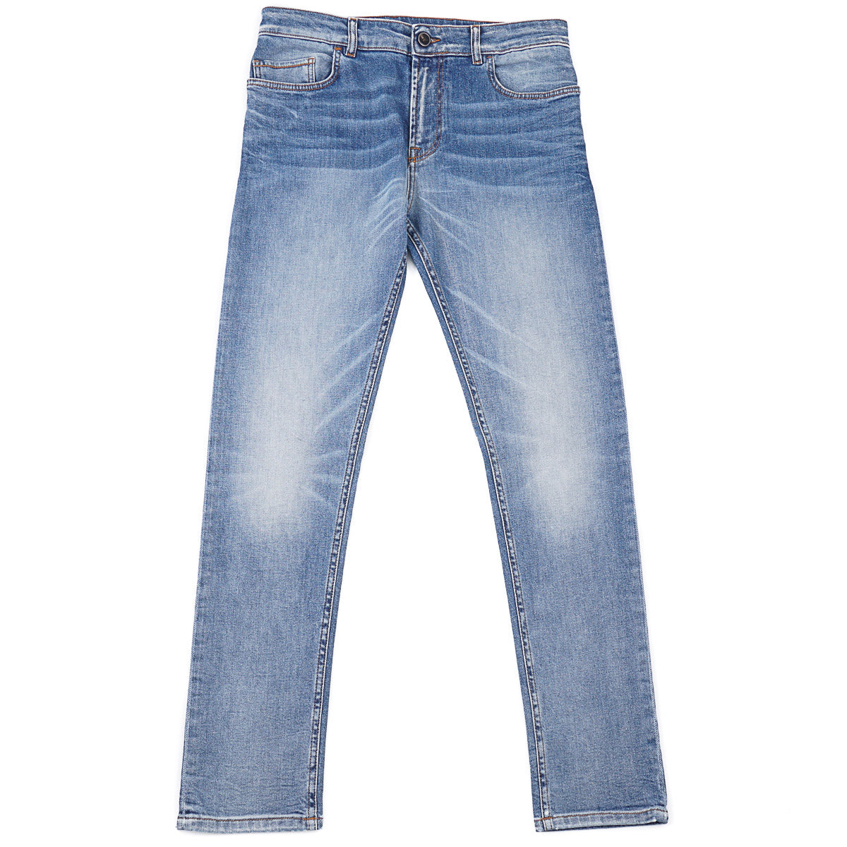 Isaia Contrast Wash Denim Jeans