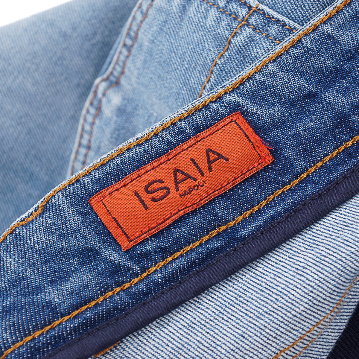 Isaia Contrast Wash Denim Jeans