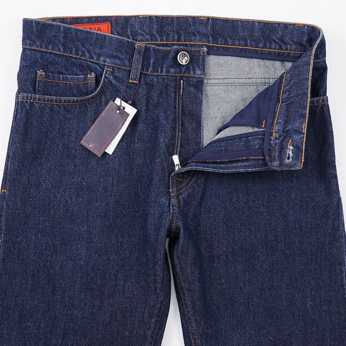 Isaia 'Chiaja' Tapered-Fit Denim Jeans