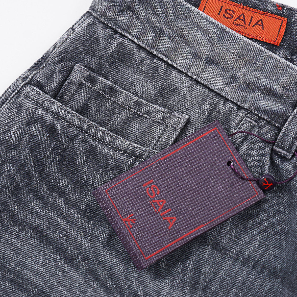 Isaia Contrast Wash Denim Jeans