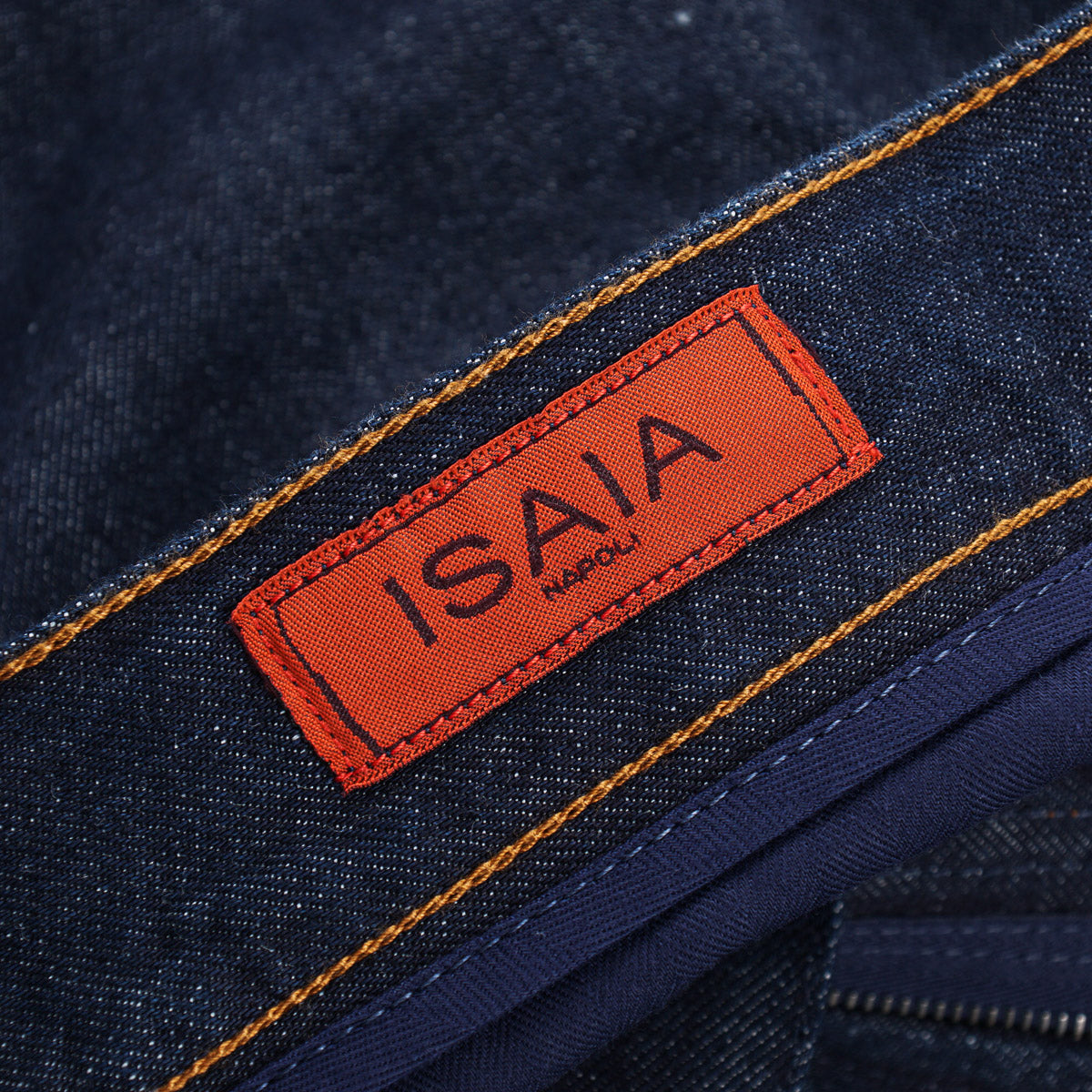 Isaia Straight-Fit Linen-Cotton Denim Jeans