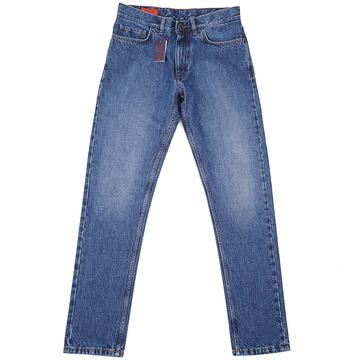 Isaia 'Chiaja' Tapered-Fit Denim Jeans