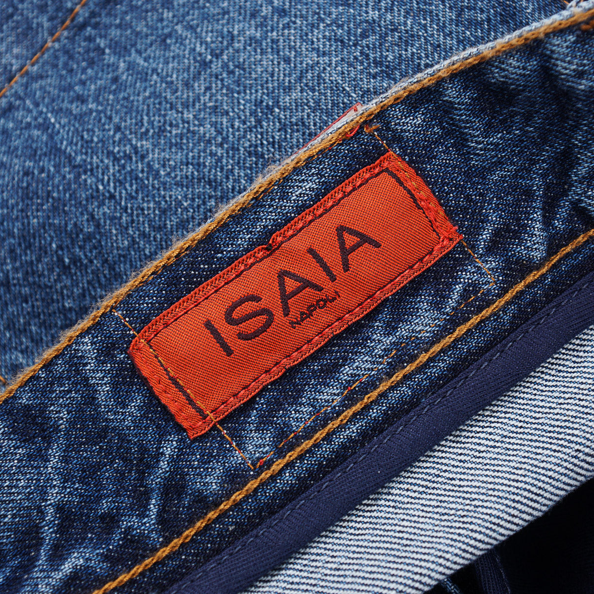 Isaia 'Chiaja' Tapered-Fit Denim Jeans