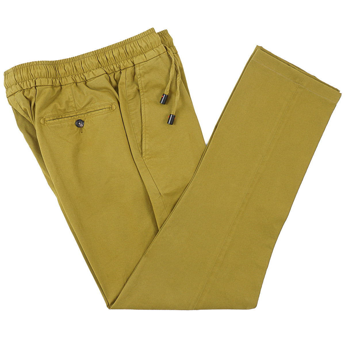Isaia Cotton Drawstring Waist Pants